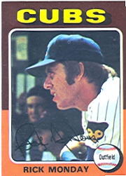 1975 Topps Baseball Cards      129     Rick Monday